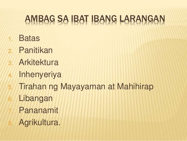 Mga Ambag Ng Mga Roman Sa Ibat Ibang Larangan - verhoed larangan