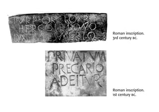 Roman Inscription Patterns Calligraphy and Epigraphy | PDF