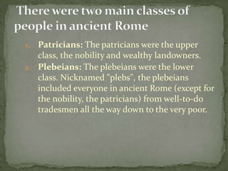 Rome daily life | PPT