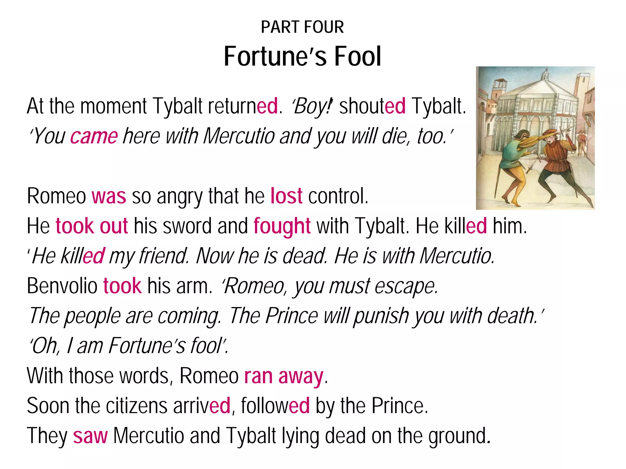 Tragedy Romeo and Juliet