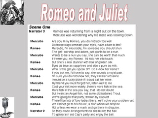 Romeo and Juliet 