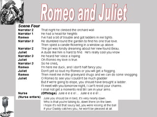 Romeo and Juliet 