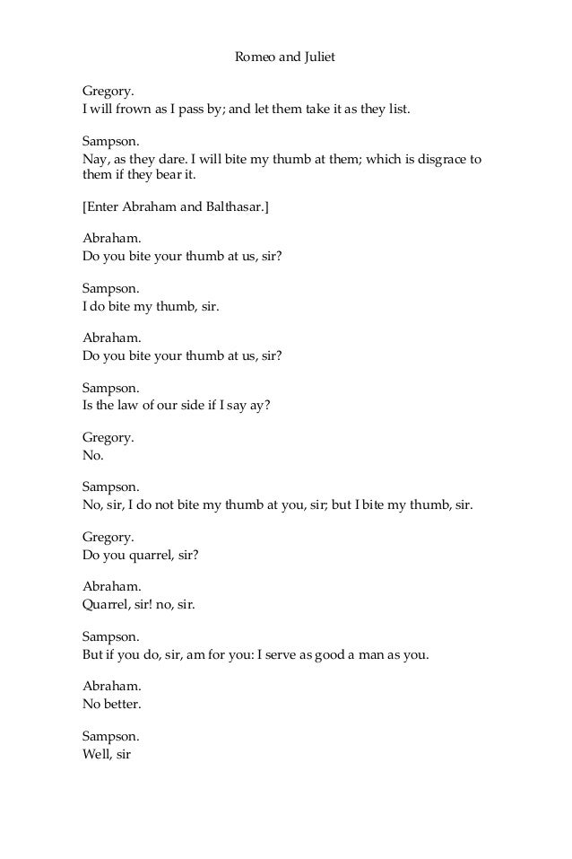 shakespeare romeo and juliet play script shakespeare romeo and juliet play script
