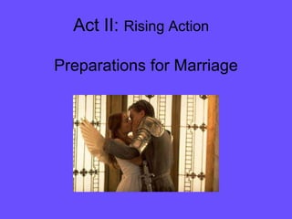 Act II: Rising Action

Preparations for Marriage
 
