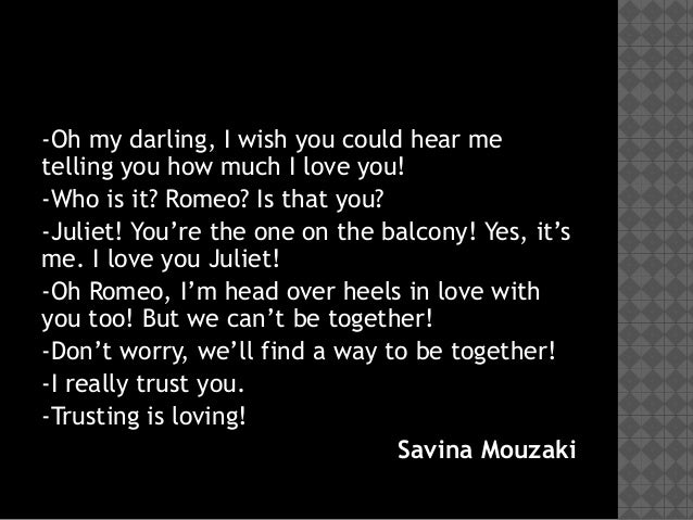 Romeo And Juliet The Balcony Scene