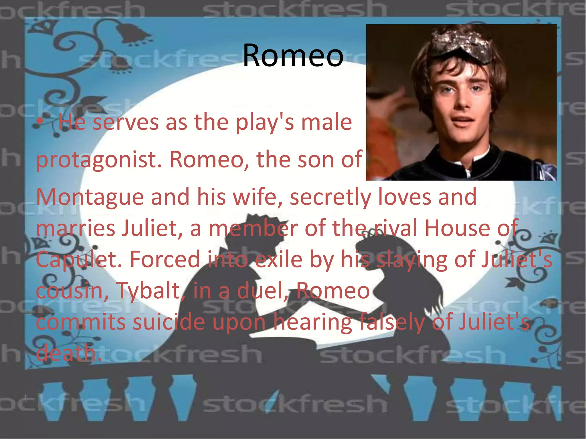 Romeo And Juliet Character Profiles www.slideshare.net