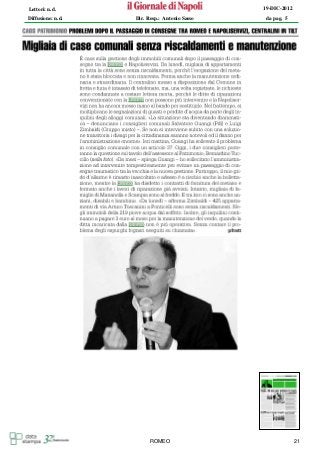 Lettori: n.d.                                  19-DIC-2012

Diffusione: n.d.   Dir. Resp.: Antonio Sasso    da pag. 5




                         ROMEO                               21
 