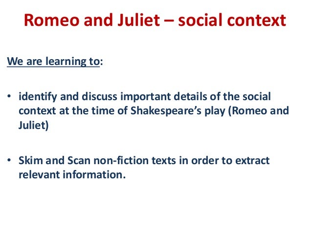 Romeo and juliet summary moral lesson