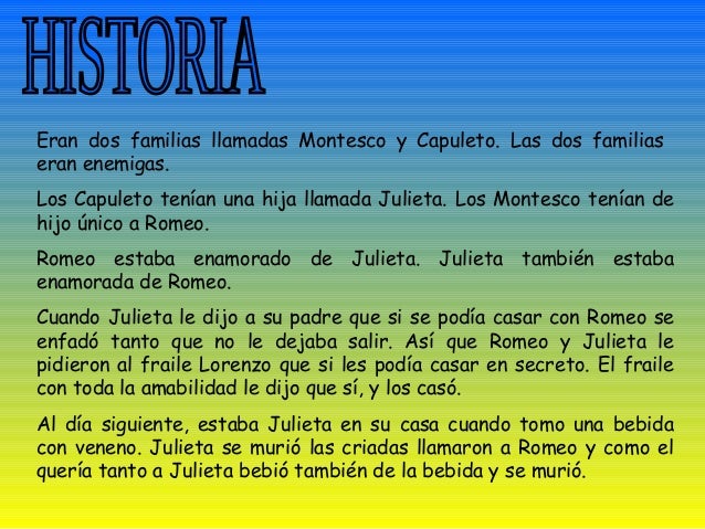 Romeo y julieta