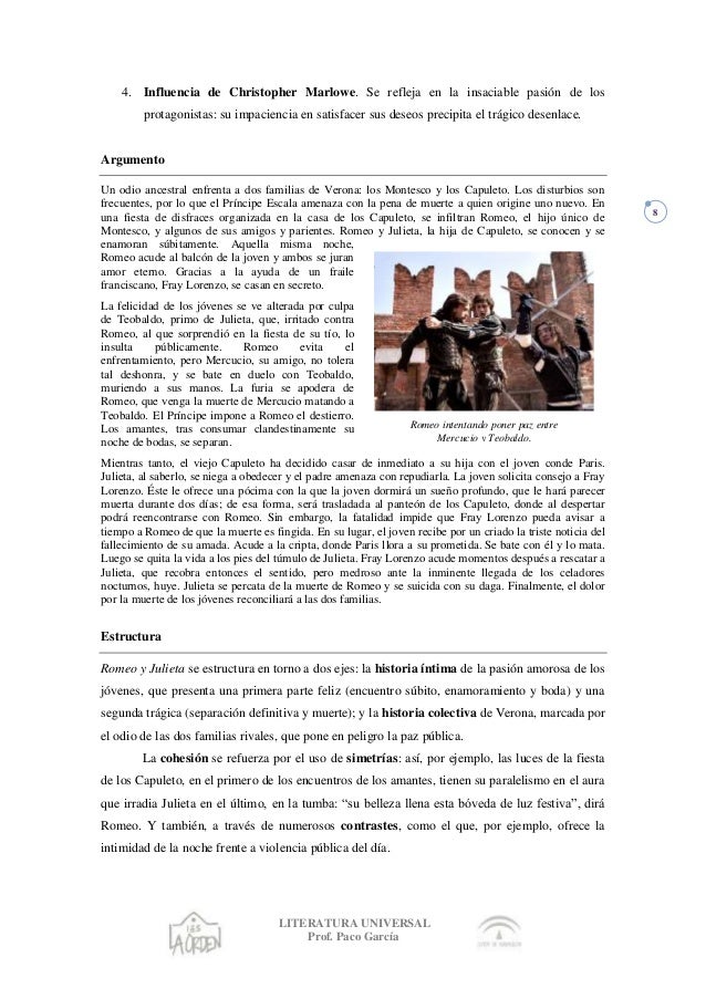 Romeo y julieta, de william shakespeare