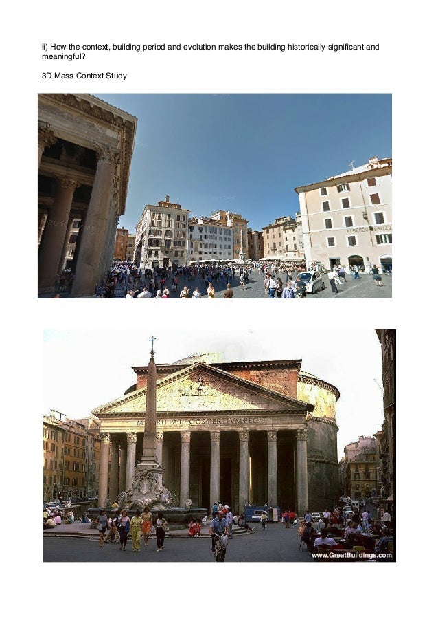 What was architecturally innovative about the Pantheon in Rome? Essay