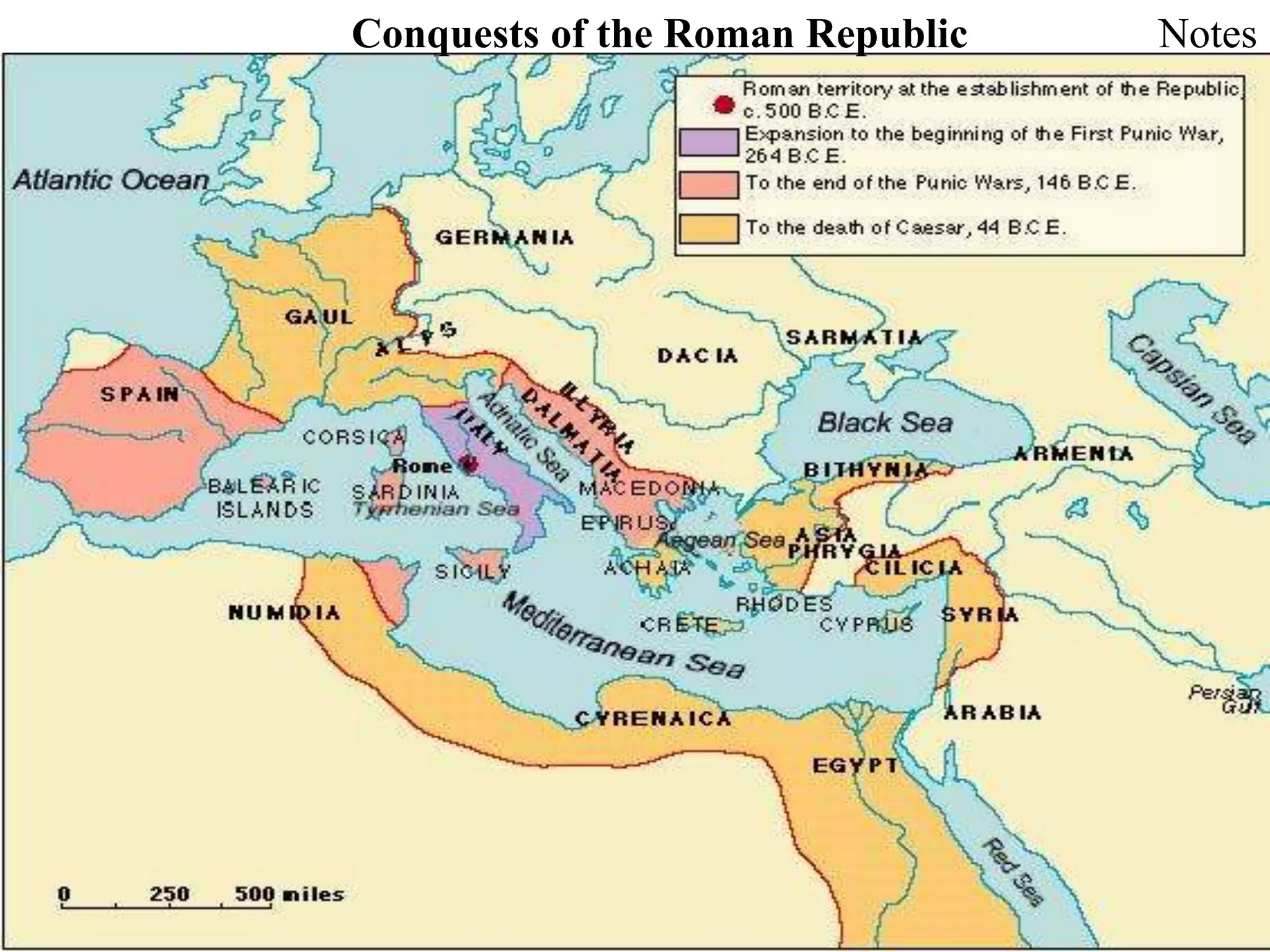 Conquests of the Roman Republic Notes
 