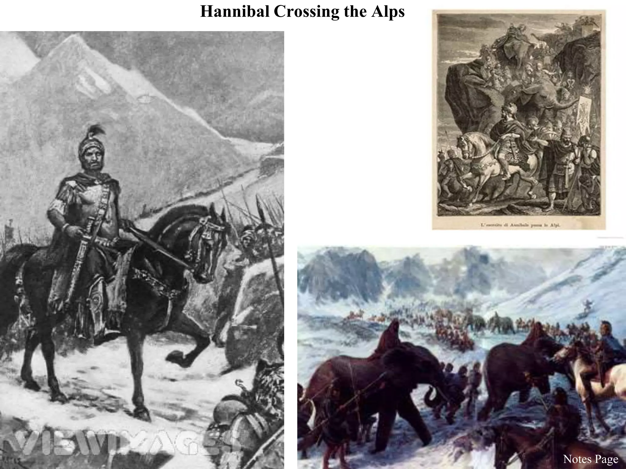 Hannibal Crossing the Alps
Notes Page
 