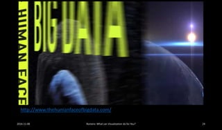 http://www.thehumanfaceofbigdata.com/
2016-11-08 Romero: What can Visualization do for You? 24
 