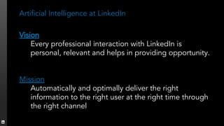 Artificial Intelligence at LinkedIn | PDF
