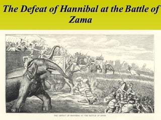 The Defeat of Hannibal at the Battle of Zama 