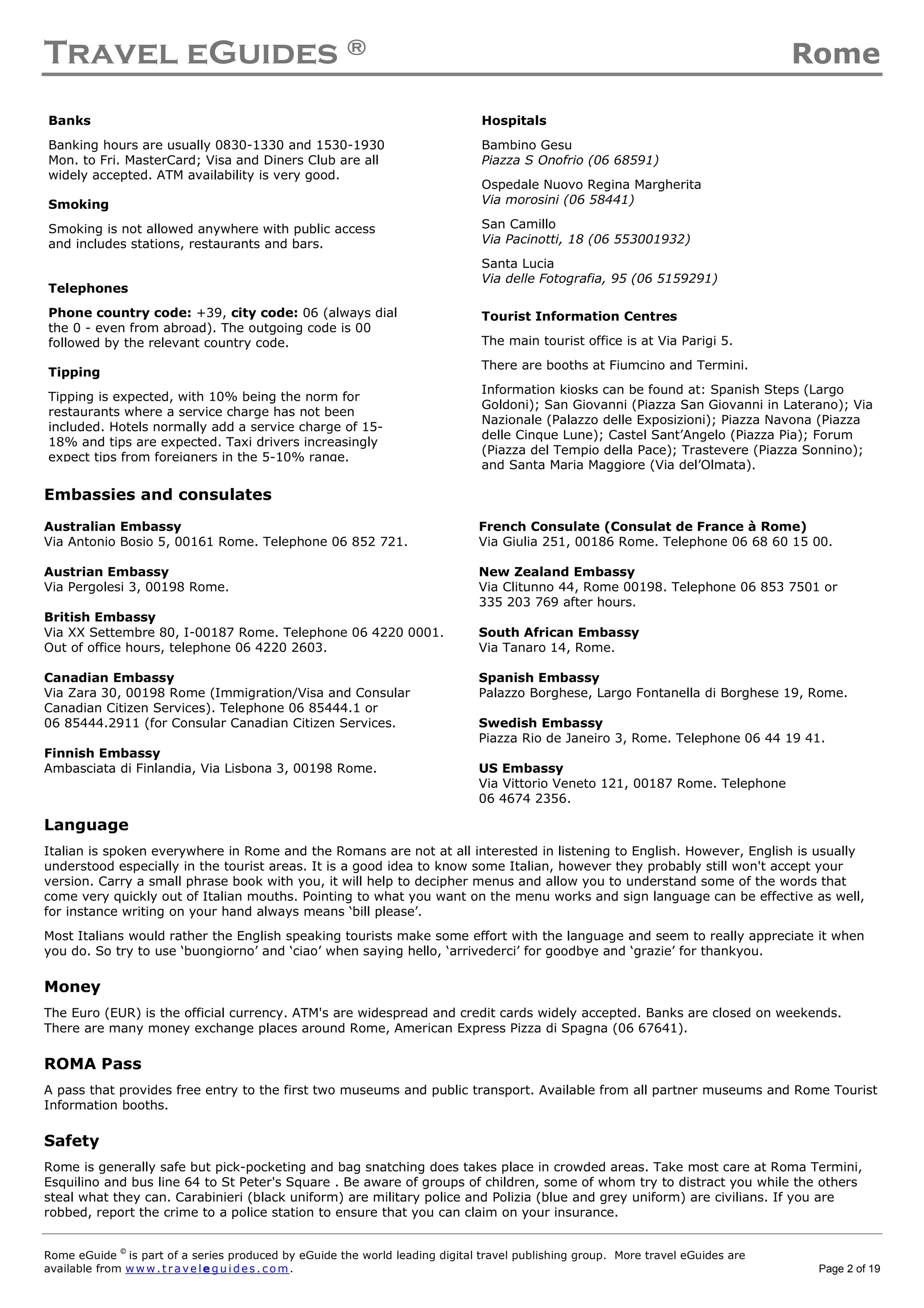 Rome travel guide-print | PDF