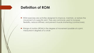 Comprehensive Guide to Range of Motion Exercises for Joint Health and ...