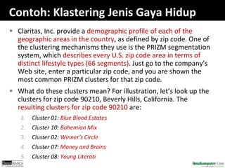 Contoj Cluster Data mining | PPTX