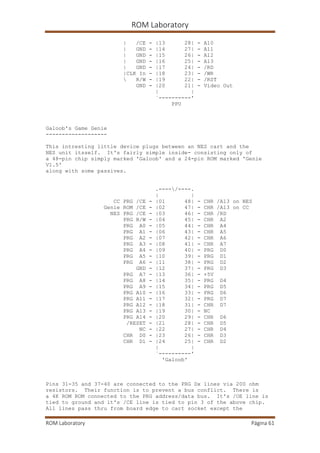 Rom laboratory | PDF
