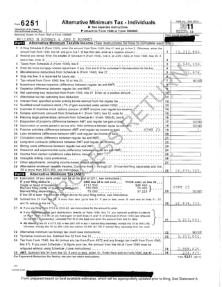 Mit Romney 1040 tax return 2011