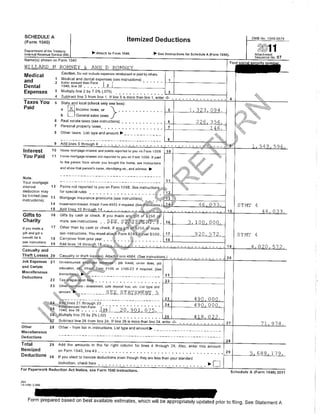Mit Romney 1040 tax return 2011