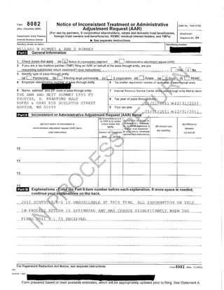 Mit Romney 1040 tax return 2011
