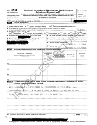 Mit Romney 1040 tax return 2011