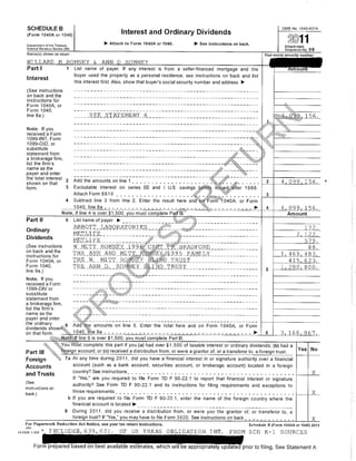 Mit Romney 1040 tax return 2011