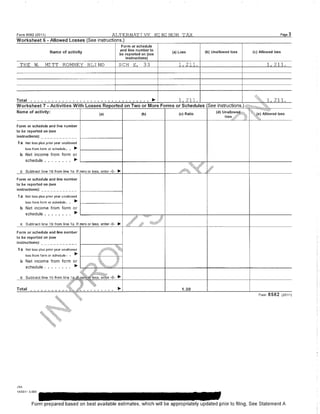 Mit Romney 1040 tax return 2011
