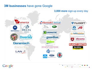 3M businesses  have gone Google 3,000 more  sign-up every day 