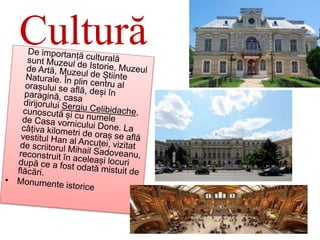 Cultură
 