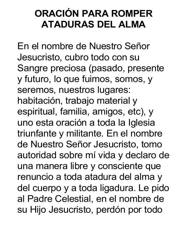 maldiciones generacionales por brujeria romper ataduras oracion maldiciones generacionales por brujeria romper ataduras oracion