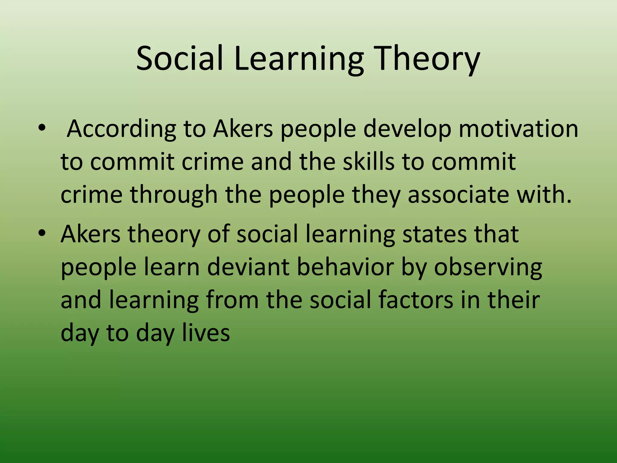 Ronald Akers Social Learning Theory Crmj Powerpoint PPTX Ronald akers social learning theory crmj powerpoint pptx
