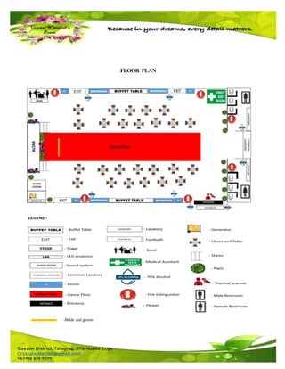 FLOOR PLAN
-Bride and groom
 