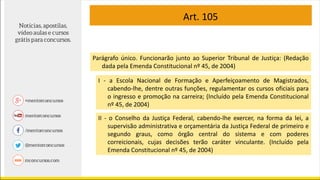 Direito Constitucional - Superior Tribunal de Justiça