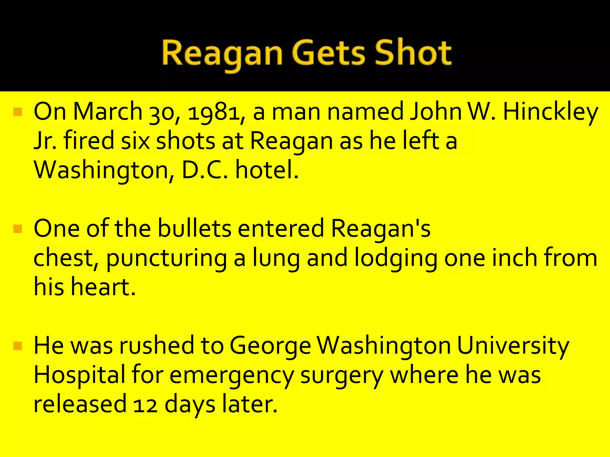 Reagan Gets Re-marriedReagan met Nancy Davis, an unknown actress, at a dinner party in 1949. The two were married on March 4, 1952. The Reagans appeared together in the war movie “Hell Cats of the Navy” in 1957.