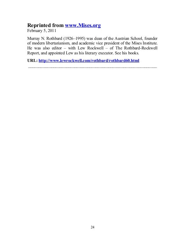 essay murray d article rockwell rothbard rothbard essay murray in document rockwell rothbard rothbard
