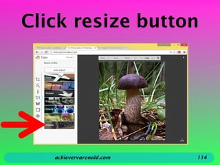 Click resize button
achievervaronald.com 114
 
