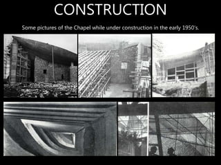 Some pictures of the Chapel while under construction in the early 1950’s.
CONSTRUCTION
 