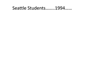 Seattle Students……..1994……
 