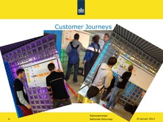 Customer Journeys




              Rijkswaterstaat
6             Nationale Reisvraag   25 januari 2013
 
