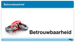 Betrouwbaarheid
8
Betrouwbaarheid
 