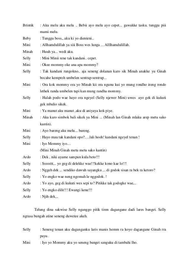 Contoh Teks Drama Bahasa Jawa 5 Orang Singkat Berbagai Teks Penting