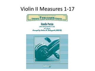 Violin II Measures 1-17 