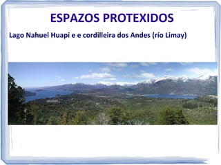 ESPAZOS PROTEXIDOS
Lago Nahuel Huapi e e cordilleira dos Andes (río Limay)

 