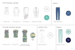 27
Jeans
Cotton Twill
3816 Sunny Jeans
Fine Viscose Jersey
11122 Summer Top 11124 Sasha Top 4566 Saffron Cardigan 3820 Sophie Jeans11123 Sky Tank
Printed Viscose Jersey Jeans
11145 Sandra Tank 11144 Sarah Top 5988 Shelly Dress
(50 cm / 19.7 “ from waist)
BLUE
MOSAIC
201
3830 Gabby Pants
WHITE
02
WHITE
02
NAVY
BLUE
12
JEANS
10
AQUA
189
AQUA
189
 