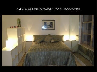CAMA MATRIMONIAL CON SOMMIER
 