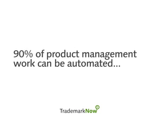 90% of product management
work can be automated...