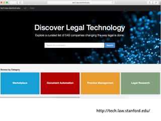 http://tech.law.stanford.edu/
 